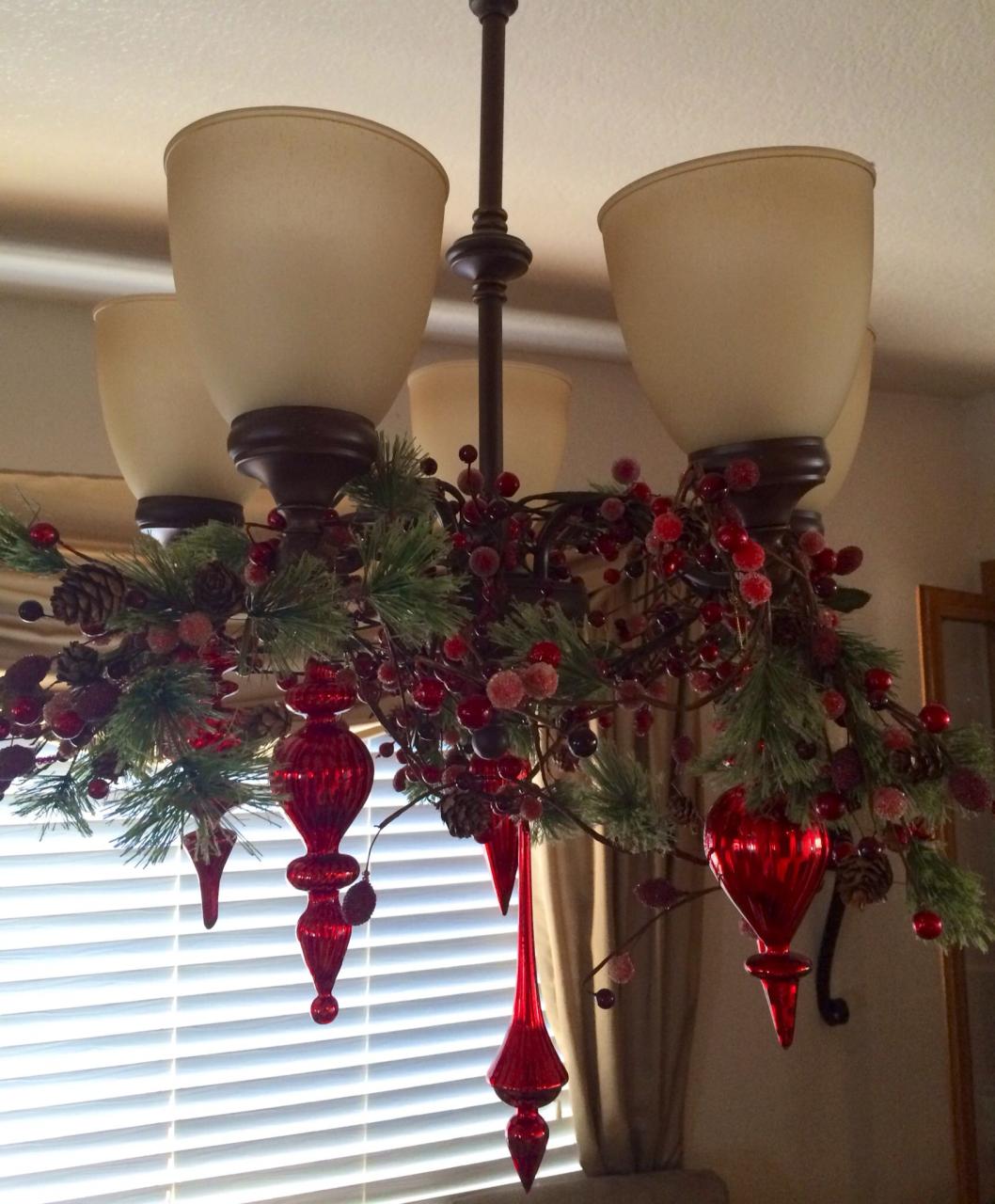 christmas decor for chandelier Christmas Chandelier Christmas chandeliers, Christmas chandelier, Christmas decorations