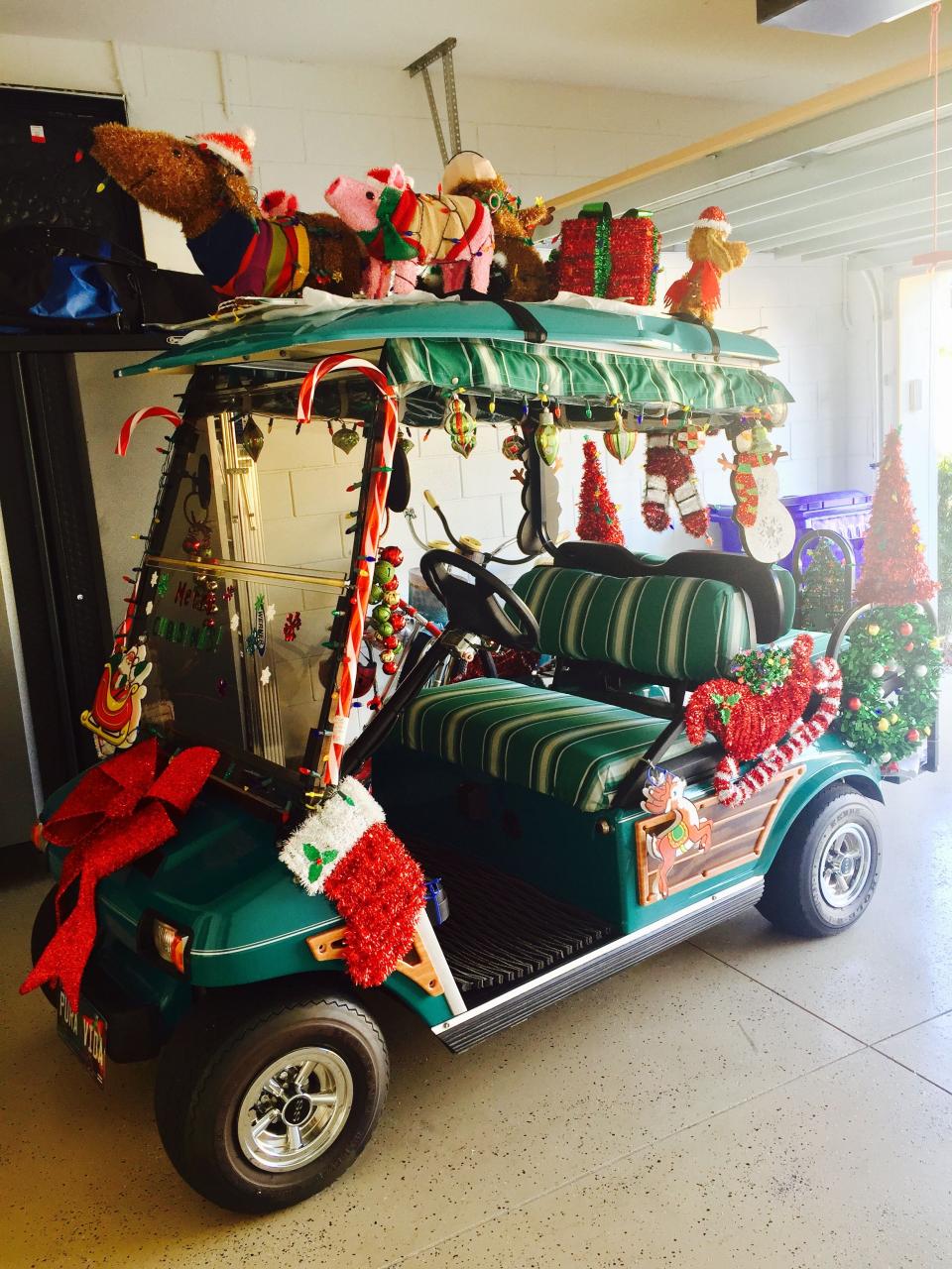 christmas decor for golf carts Unique golf cart decorations for christmas to make your holiday season merrier