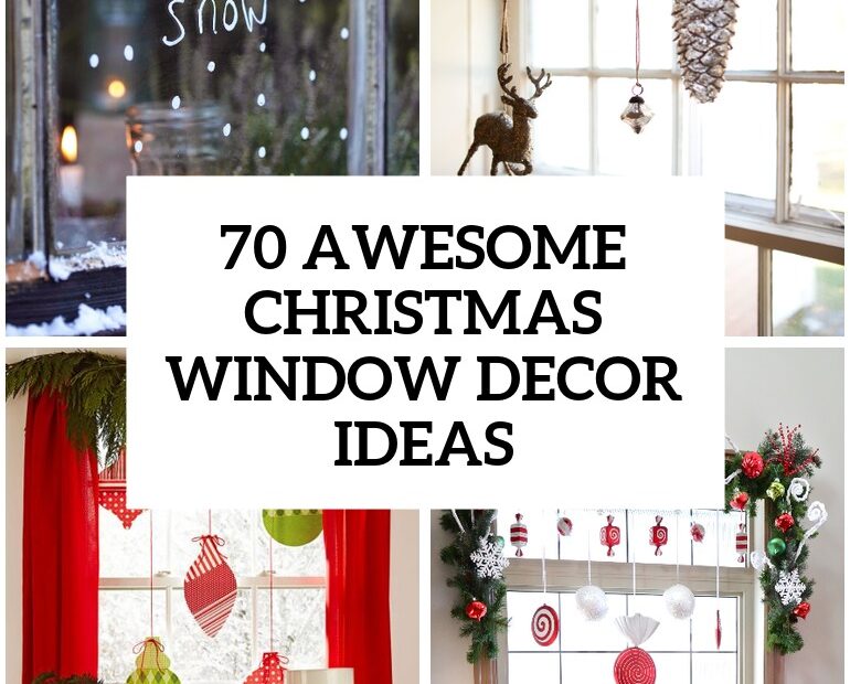 bay window christmas decor ideas 70 Awesome Christmas Window Décor Ideas DigsDigs