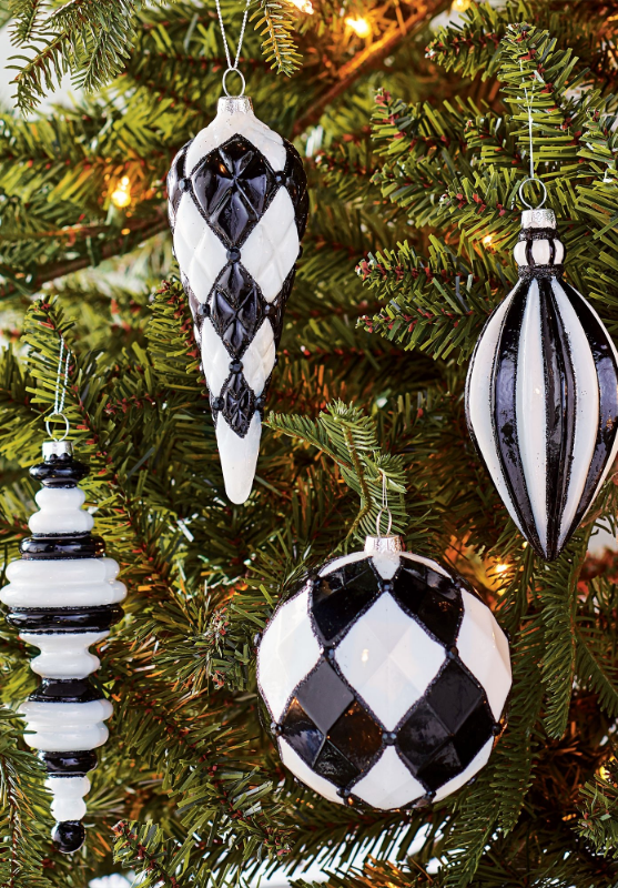 christmas decor black and white Free Black And White Christmas Decorations For Small Room Home decorating Ideas