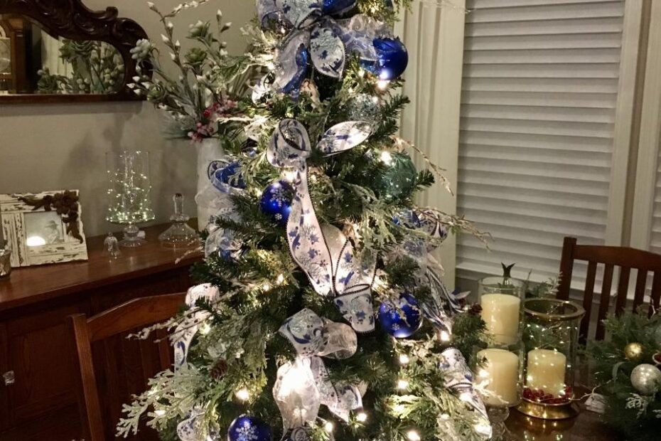 navy blue christmas decor 10+ Navy Blue Christmas Tree Decorations DECOOMO