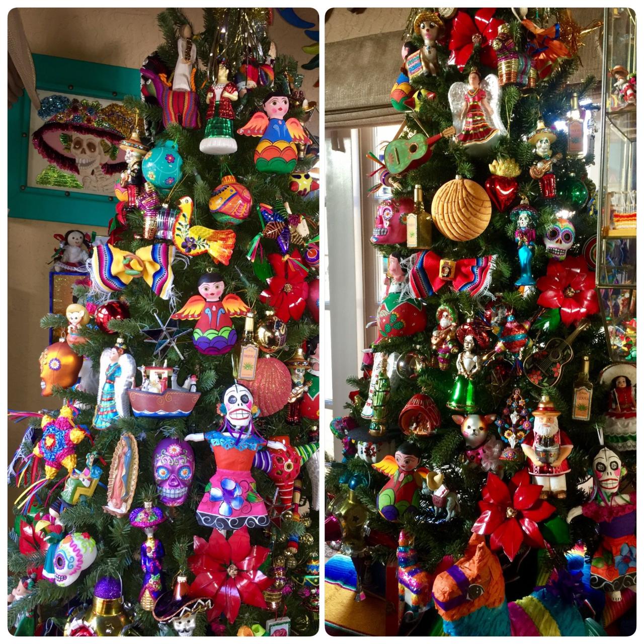 christmas decor in mexico Mexican decorated Christmas tree Árbol de Navidad mexicana🎄 Navidad mexicana, Arbol de navidad