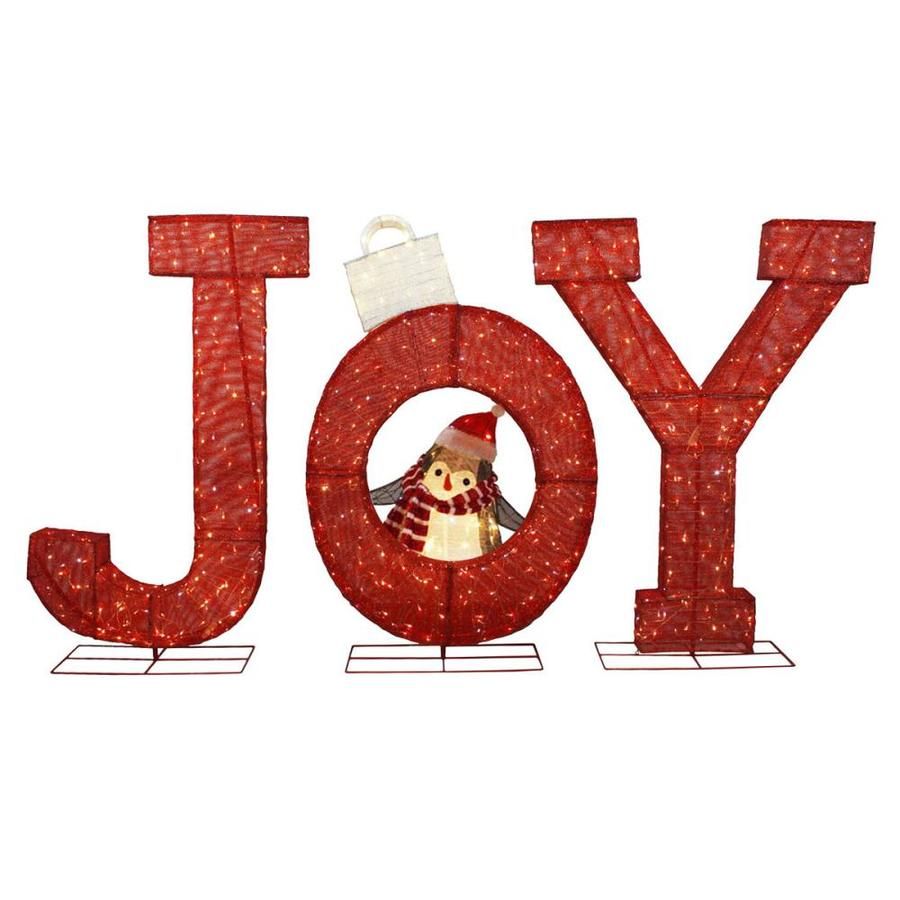 joy sign christmas decor Holiday Living 72in Joy Sign with White LED Lights Joy sign, Joy