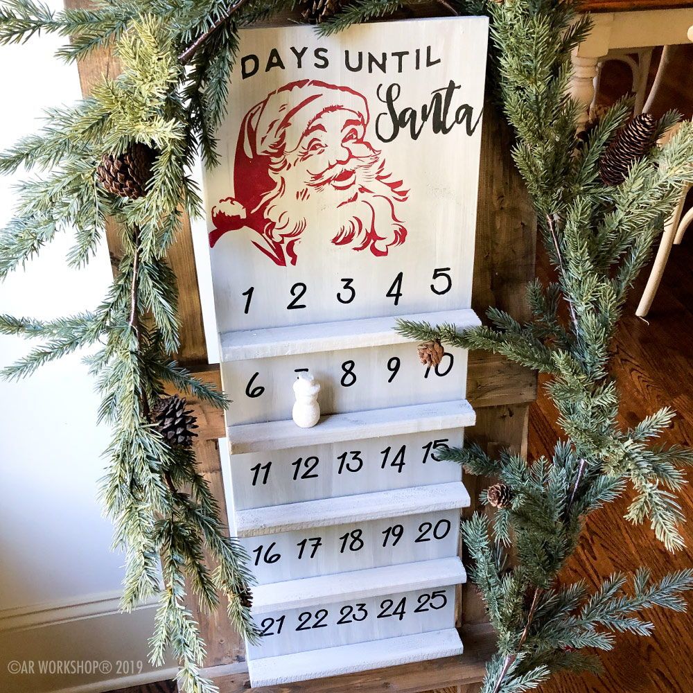 days until christmas decor Days Till Santa Holiday Countdown Handmade decorations, Holiday diy