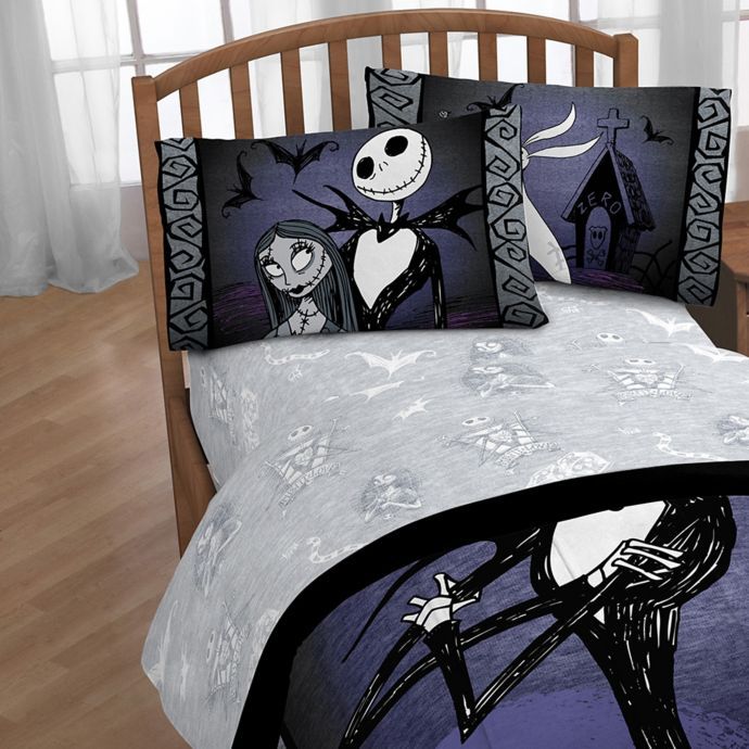 nightmare before christmas bedroom decor Disney® Nightmare Before Christmas Meant To Be Sheet Set Bed Bath & Beyond Twin Sheet Sets