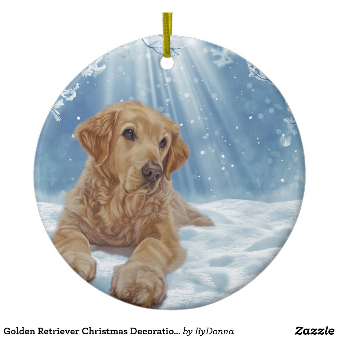 christmas golden retriever decor Golden Retriever Christmas Decoration Ornament Golden retriever