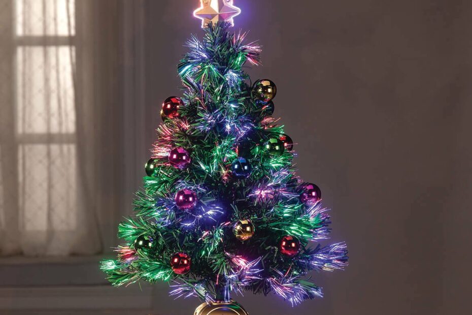 fiber optic christmas decor 32" Decorated Fiber Optic Christmas Tree by Holiday Peak™ XL