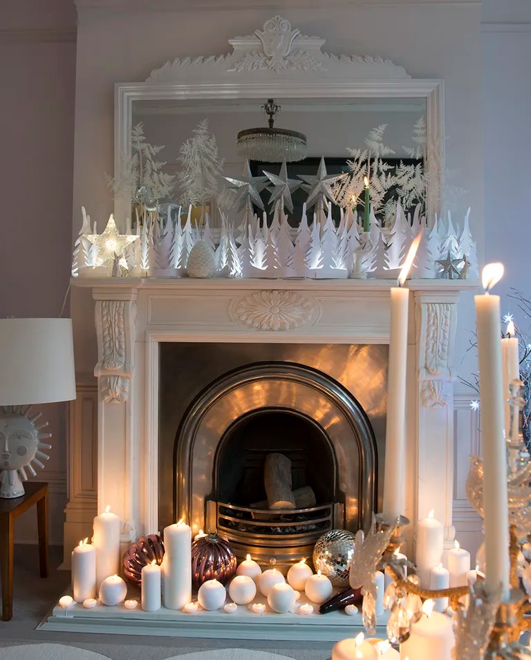 mantelpiece christmas decoration ideas uk Christmas mantelpiece ideas for the festive season