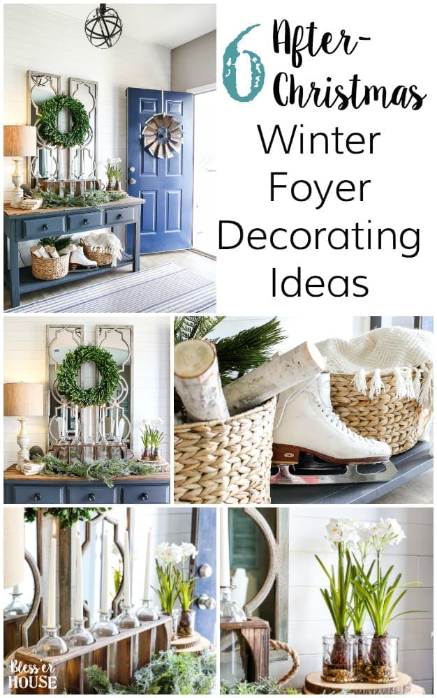 winter decor after christmas 6 AfterChristmas Winter Foyer Decorating Ideas