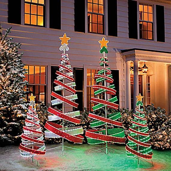 outdoor christmas decorations no plug 60 Trendy Outdoor Christmas Decorations family holiday