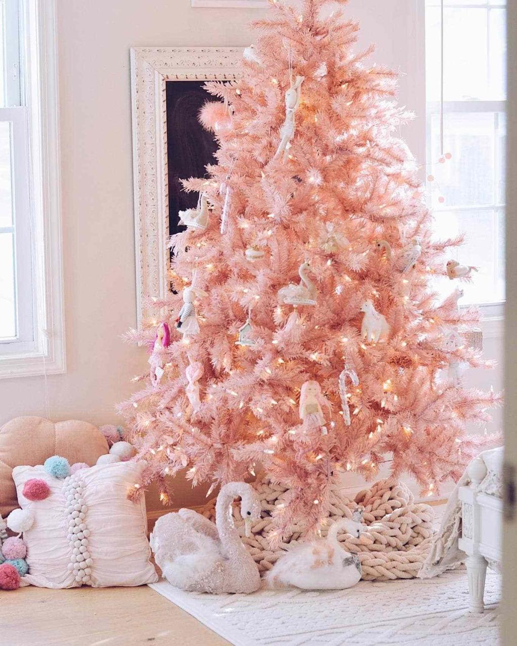 pink christmas tree decor ideas The Best Pink Christmas Trees for the Pink Lovers The Pink Dream Pink christmas tree, Faux