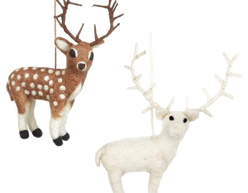 stag christmas decorations indoor Stag Woodland Christmas Decoration Hanging Decoration Etsy Woodland