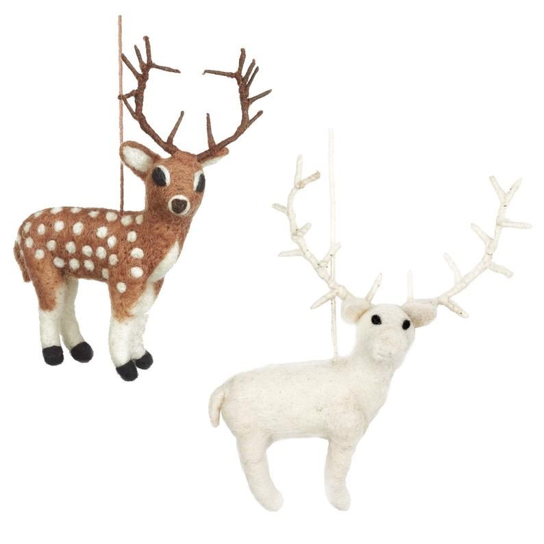 stag christmas decorations indoor Stag Woodland Christmas Decoration Hanging Decoration Etsy Woodland