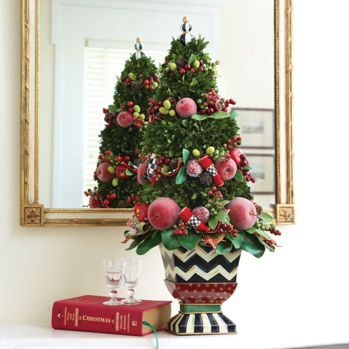 mackenzie childs christmas decor MacKenzieChilds Courtly Christmas Tabletop Tree Christmas tabletop, Tabletop christmas tree