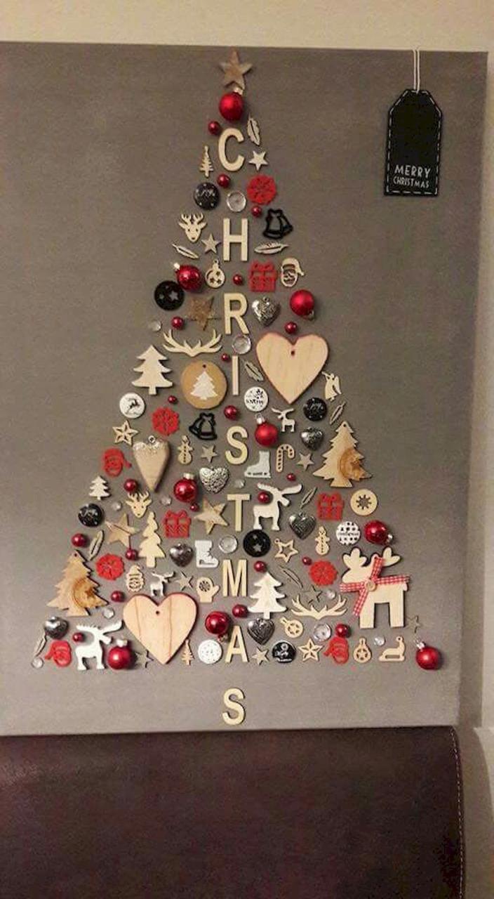 christmas wall decor ideas pinterest 60 Awesome Wall Art Christmas Decor Ideas (43) Різдвяні вироби своїми