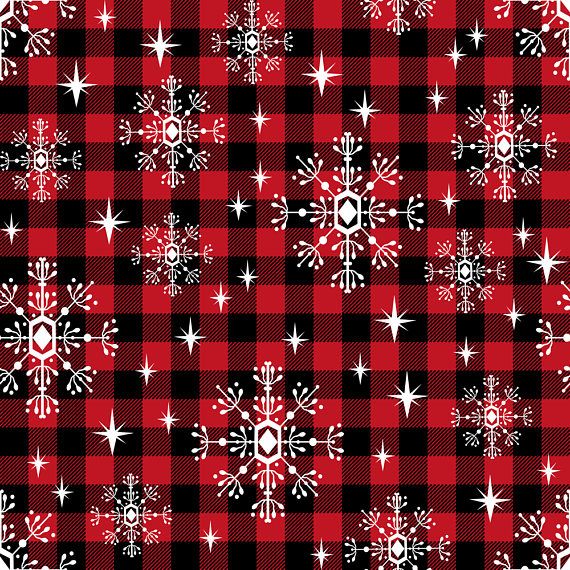 red and black plaid christmas decor Christmas Plaid Fabric Red Black Buffalo Plaid Snowflakes Etsy Christmas wallpaper, Cute