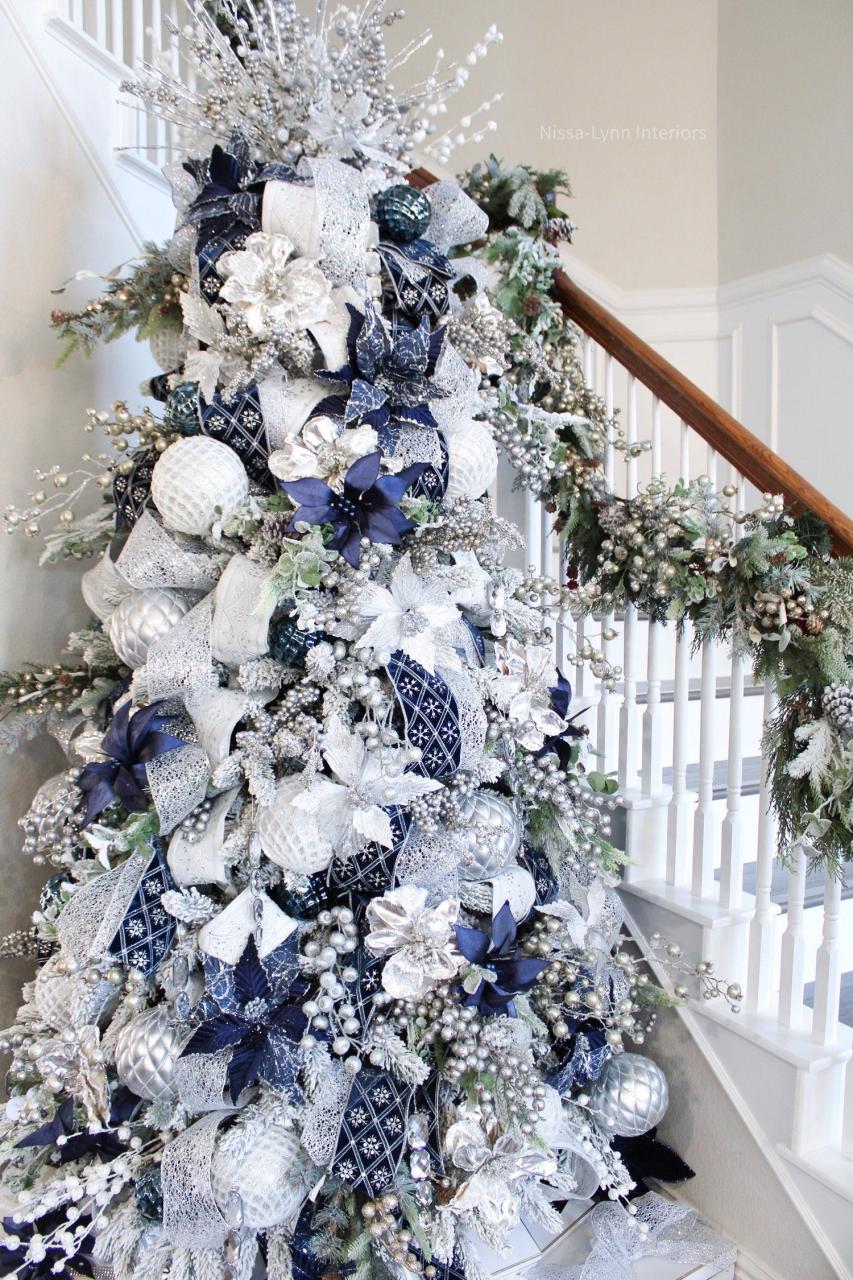 royal blue christmas tree decor A Royal Christmas Tree — NissaLynn Interiors Blue christmas tree