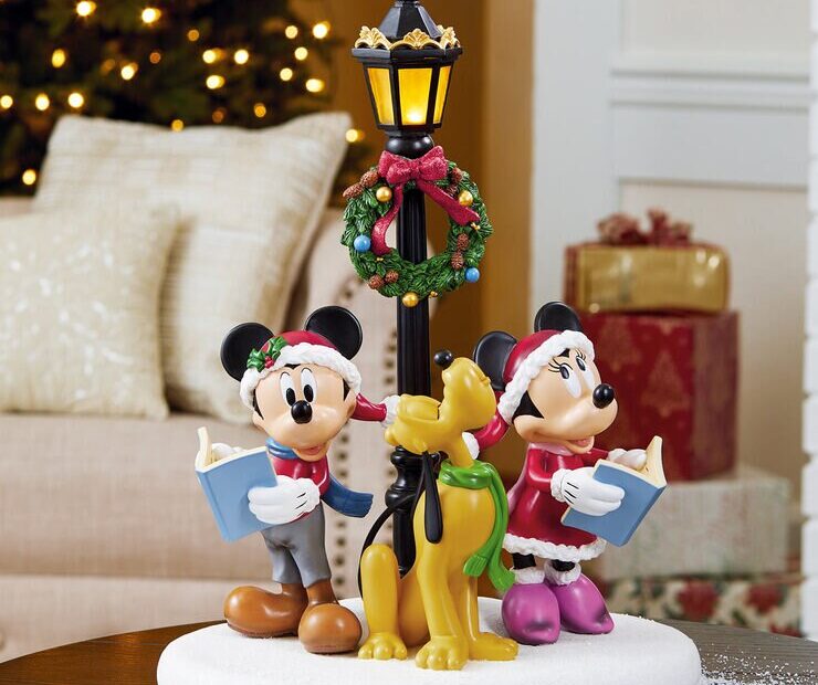 costco christmas decorations 2024 uk Disney 15.5 Inches (39.4cm) Christmas Caroler Table Top Ornament with