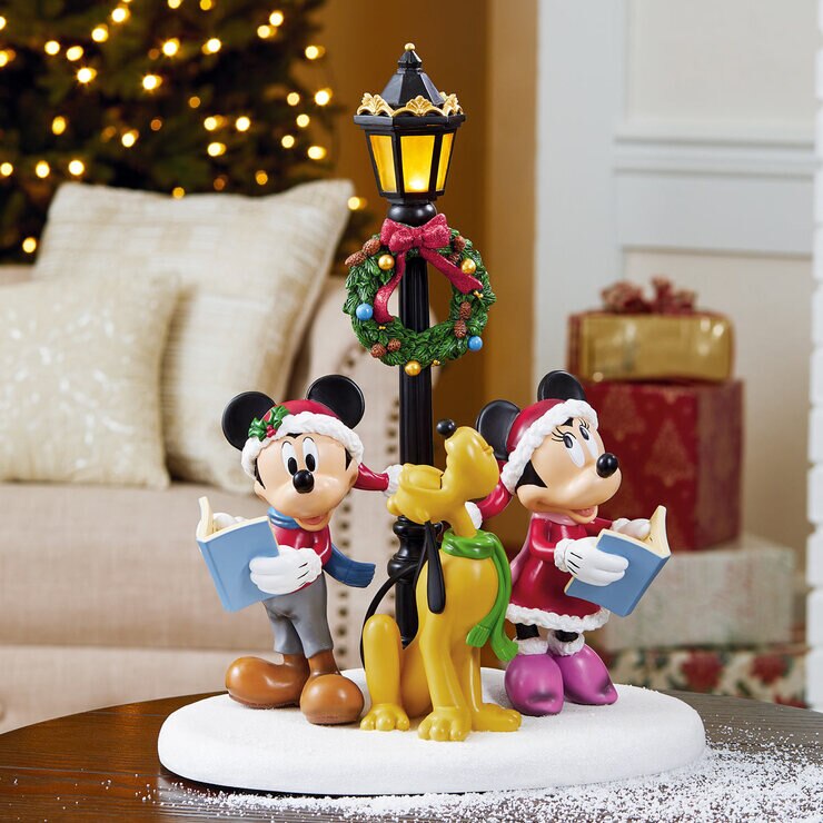 costco christmas decorations 2024 uk Disney 15.5 Inches (39.4cm) Christmas Caroler Table Top Ornament with