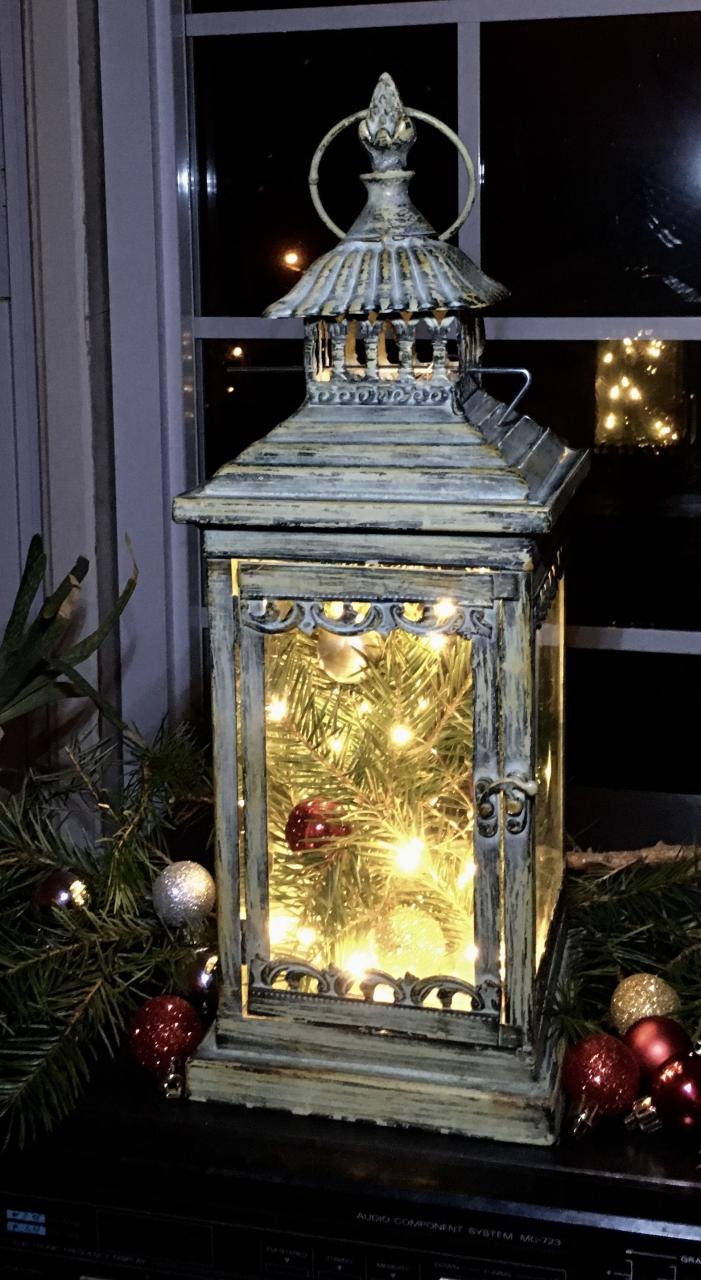 lantern decor ideas for christmas Holiday Lantern my mom made for holidays!! Christmas lanterns, Christmas lights, Lantern