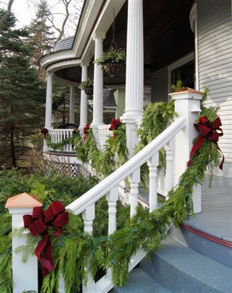 christmas decorations outdoor ideas railing front porch 46+ Christmas Decorations Outdoor Ideas Railing Front Porch, Popular