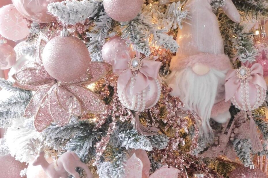 pink christmas tree decor Christmas Tree Reveal! Pink christmas tree decorations, Pink christmas tree, Pink christmas