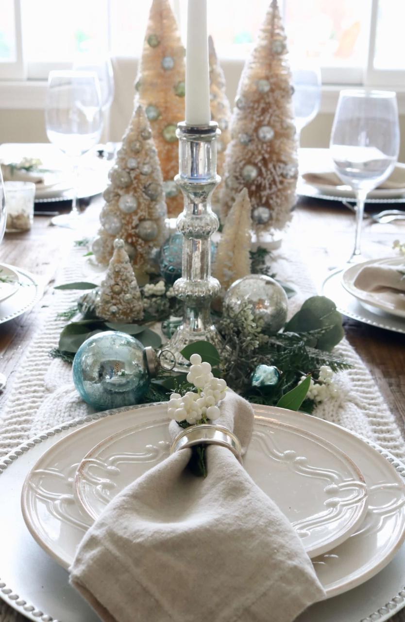 christmas decor for round table Christmas Decor Ideas For Round Dining Table The Cake Boutique