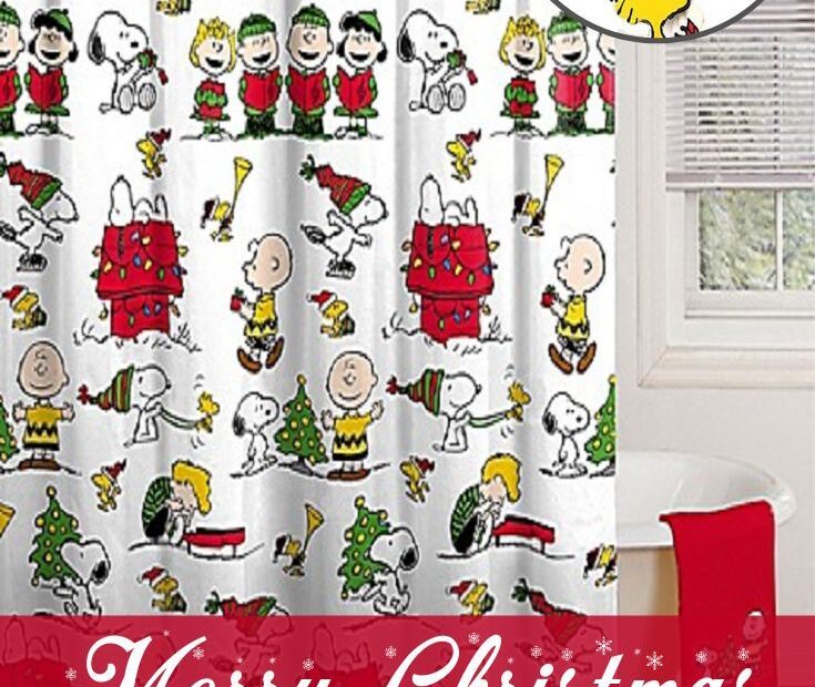 peanuts christmas bathroom decor Make your bathroom festive and fun with this Peanuts Holiday Shower