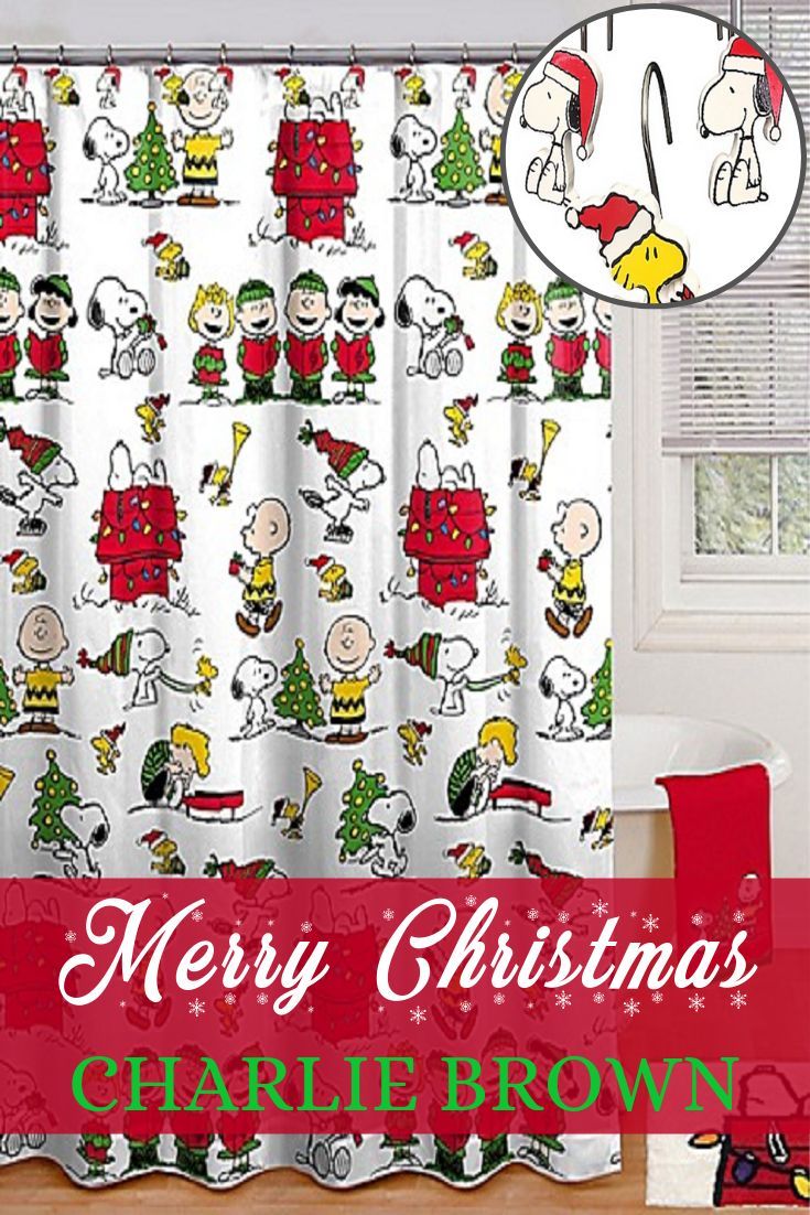 peanuts christmas bathroom decor Make your bathroom festive and fun with this Peanuts Holiday Shower