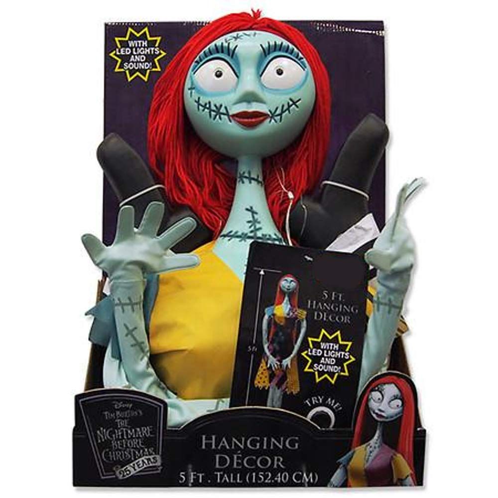 sally nightmare before christmas decor Nightmare Before Christmas Sally Hanging Decor 5 ft Tall with LED