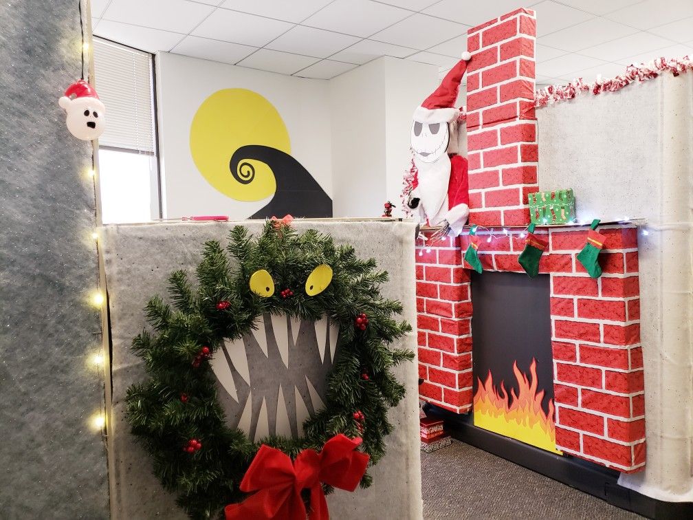 nightmare before christmas cubicle decor The nightmare before Christmas Office christmas decorations, Office christmas, Nightmare