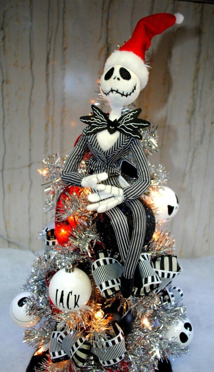 jack skellington christmas decor Jack Skellington Nightmare Before Christmas Tree lighted with Etsy Nightmare before