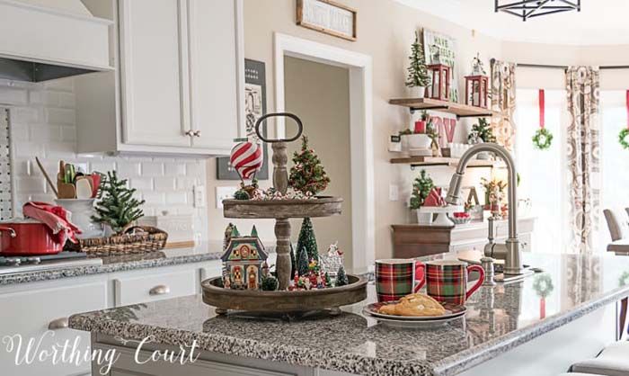 christmas decor for kitchen island 100 Best Kitchen Christmas Decorations Christmas kitchen decor, Christmas kitchen, Kitchen