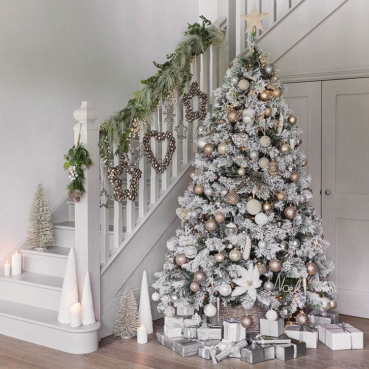 white christmas decorations indoor 21 White Winter Wonderland Christmas Tree Decor Ideas That Trendy Now