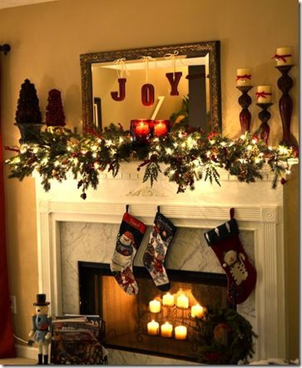 christmas fireplace decor with tv Christmas Fireplace Decor With Tv 5 Easy Ideas DHOMISH