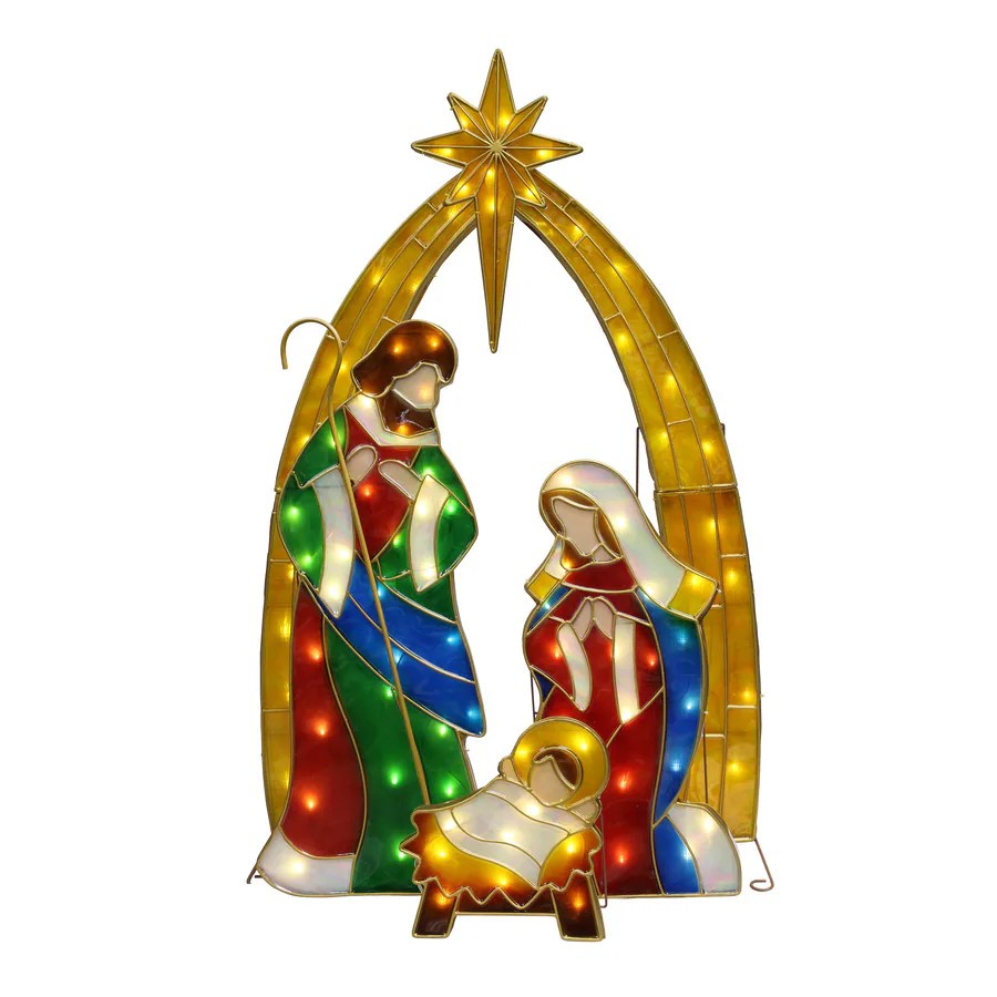 lowes christmas outdoor decor Nativity Outdoor Christmas Decorations at