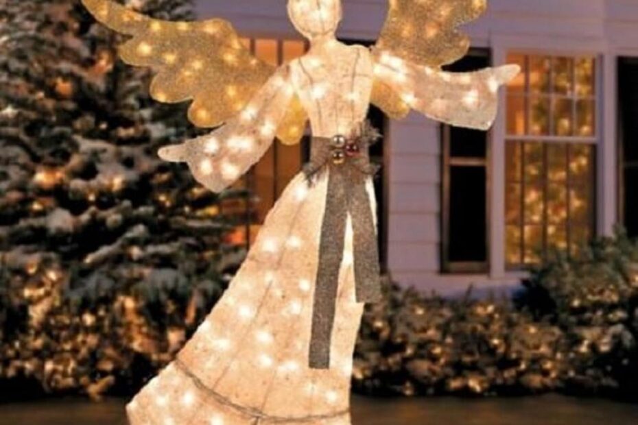 christmas lighted yard decor Angels Lighted Yard Displays Christmas Wikii