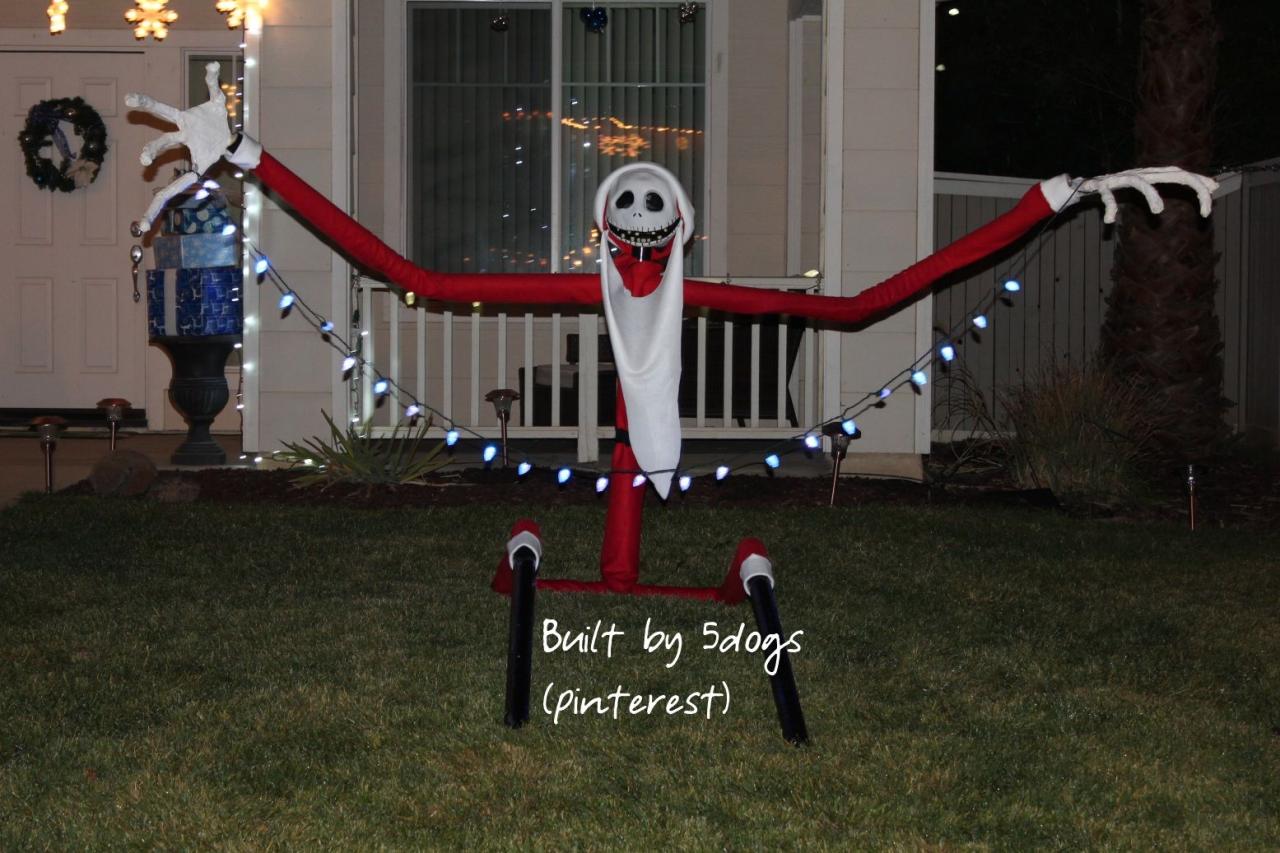 jack skellington christmas decor Santa Jack Skellington Christmas Yard prop (Nightmare Before Chris… Nightmare before christmas