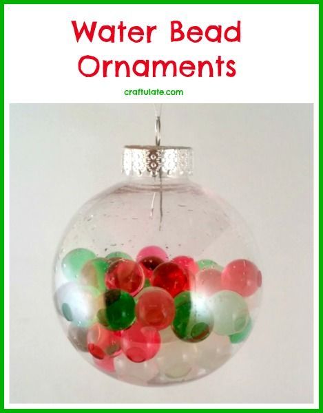 christmas decor with water beads Water Bead Ornaments