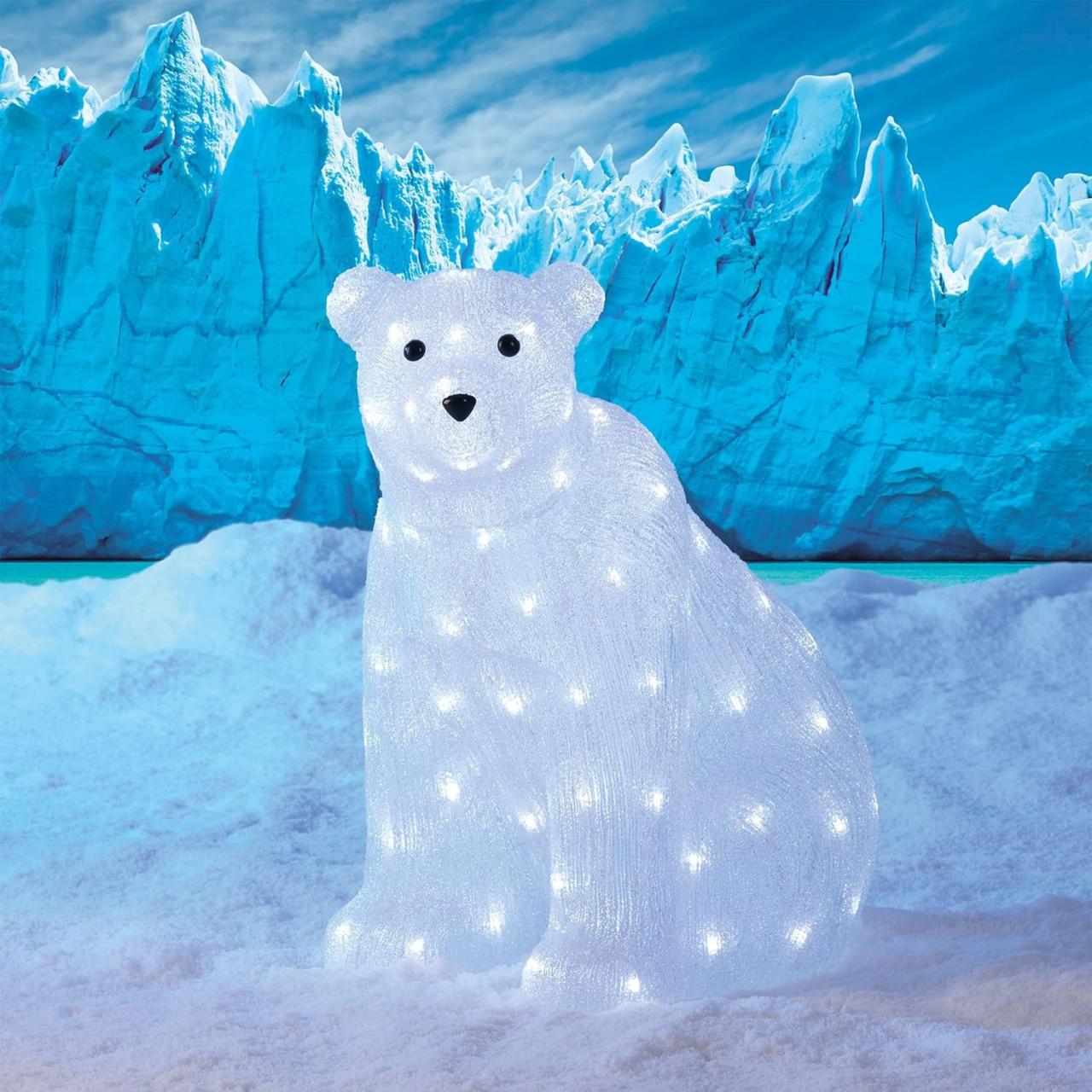 polar bear outdoor christmas decor Polar Bear Outdoor Yard Displays Christmas Wikii