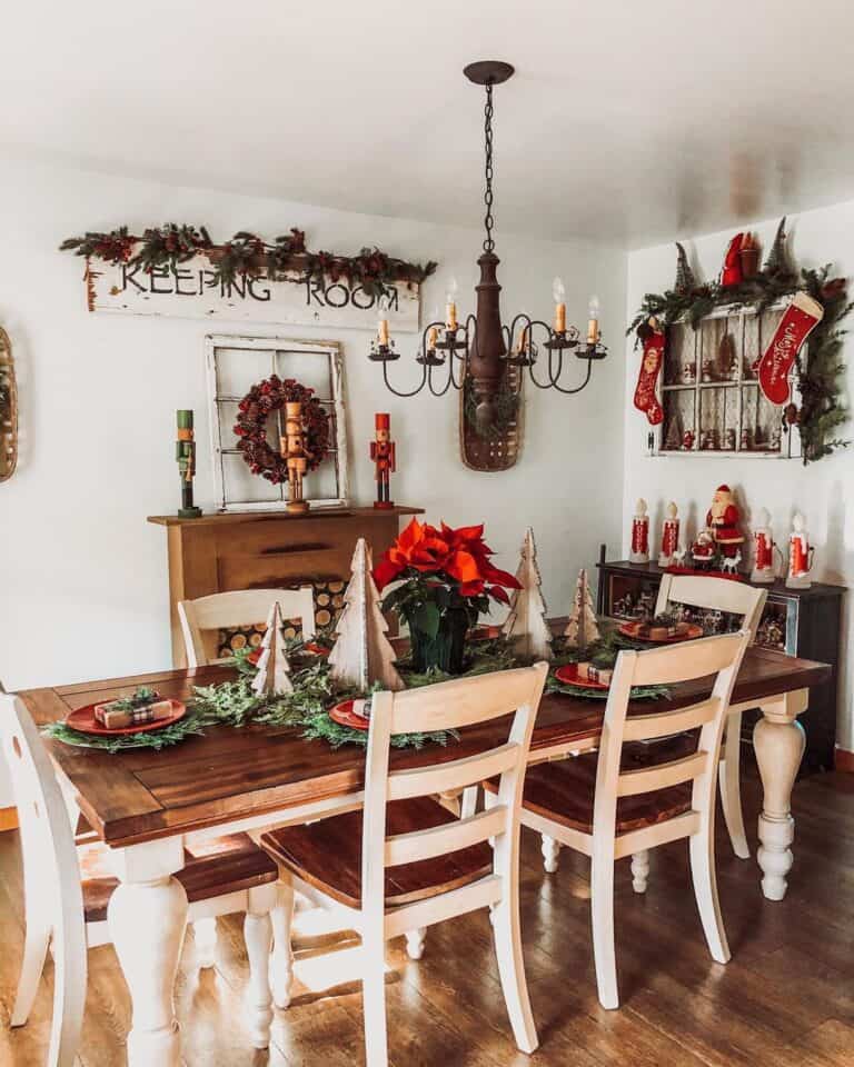 farmhouse christmas table decor 40 Farmhouse Christmas Table Décor Ideas to Deck Your Table With Holiday Cheer