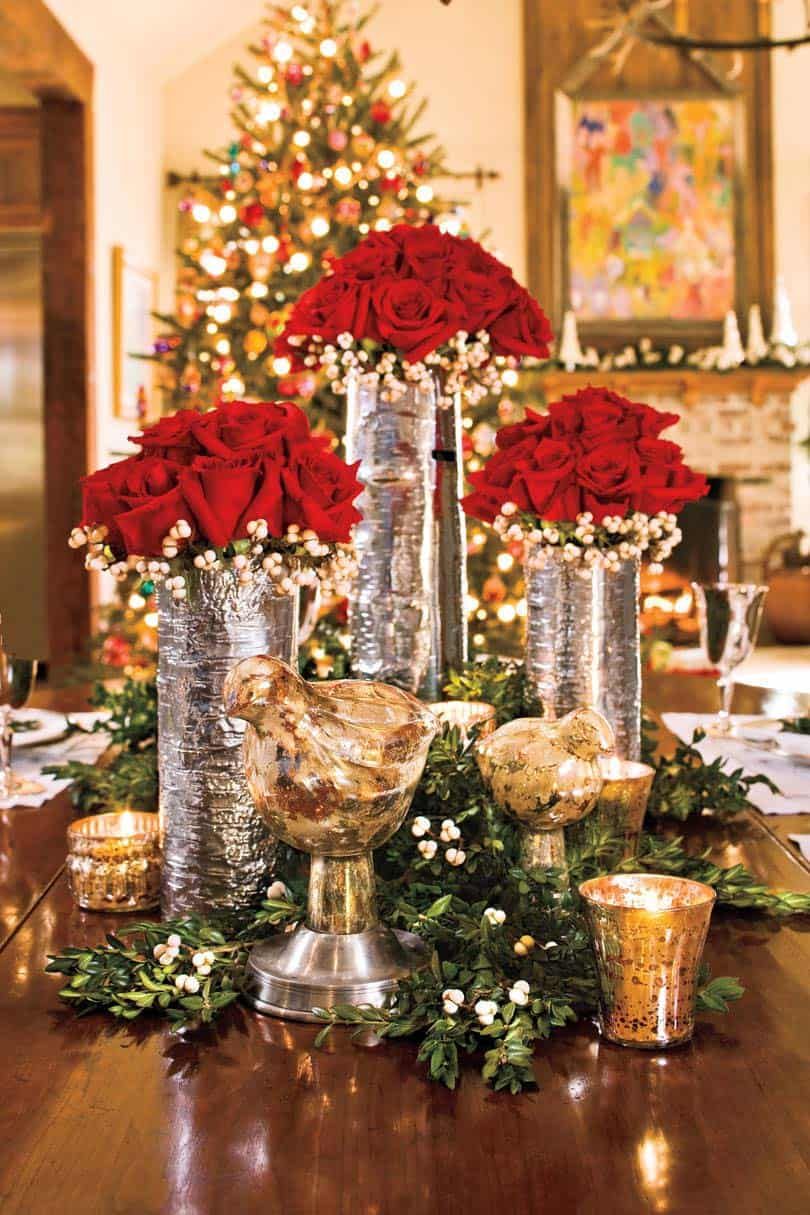 round table christmas decor 25+ Absolutely Centerpiece Ideas For Your Christmas Table