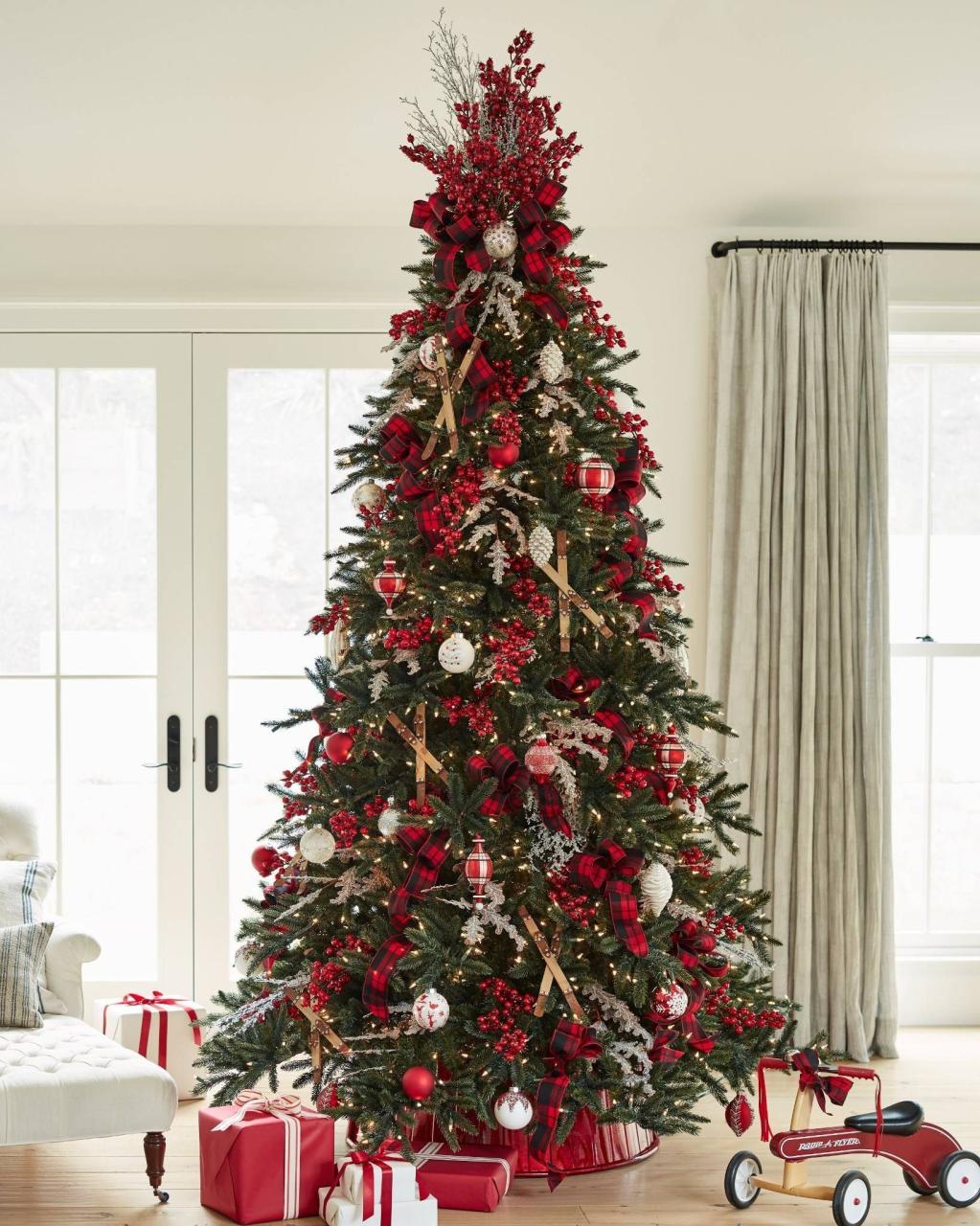 christmas tree decor red 47 Beautiful Christmas Tree Decoration Ideas Red christmas decor