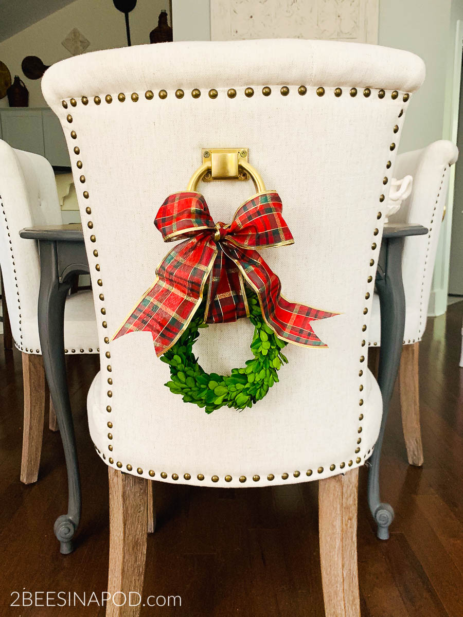 christmas decor for chairs How To Decorate Dining Chairs For Christmas