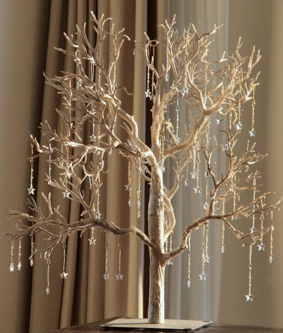 christmas tree decor branches Instead of a Christmas tree this year we adorn a charming tree of