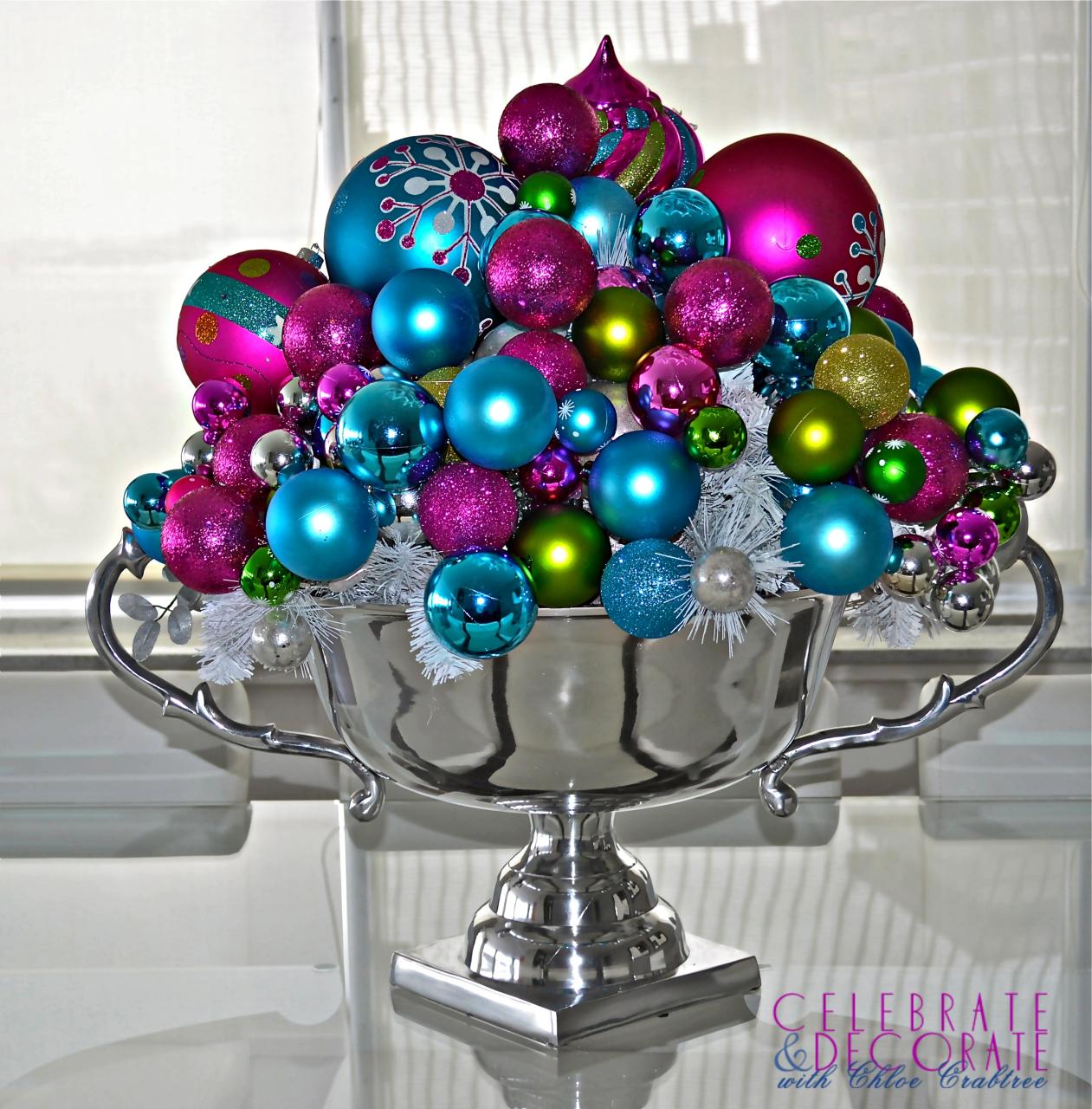 bright color christmas decor Bright and Modern Christmas Decor Celebrate & Decorate