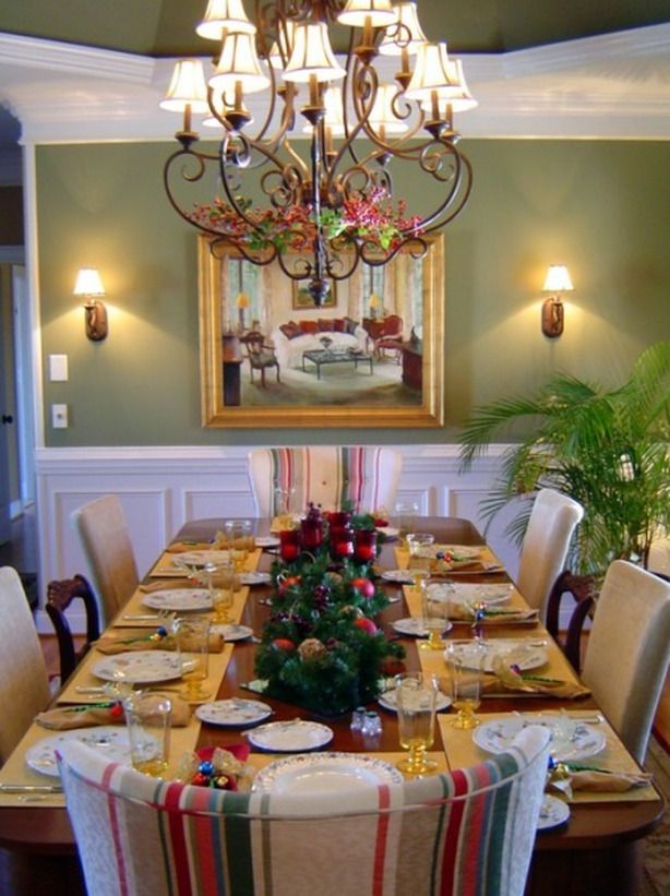 christmas dining room decor 25 Stunning Christmas Dining Room Decoration Ideas