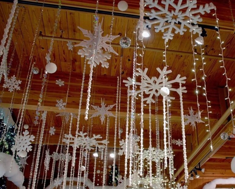 christmas decor on ceiling Christmas Ceiling Decoration Ideas for 2023