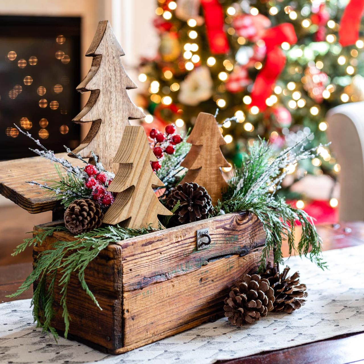 christmas decor for coffee table How to Style the Best Christmas Coffee Table Decor