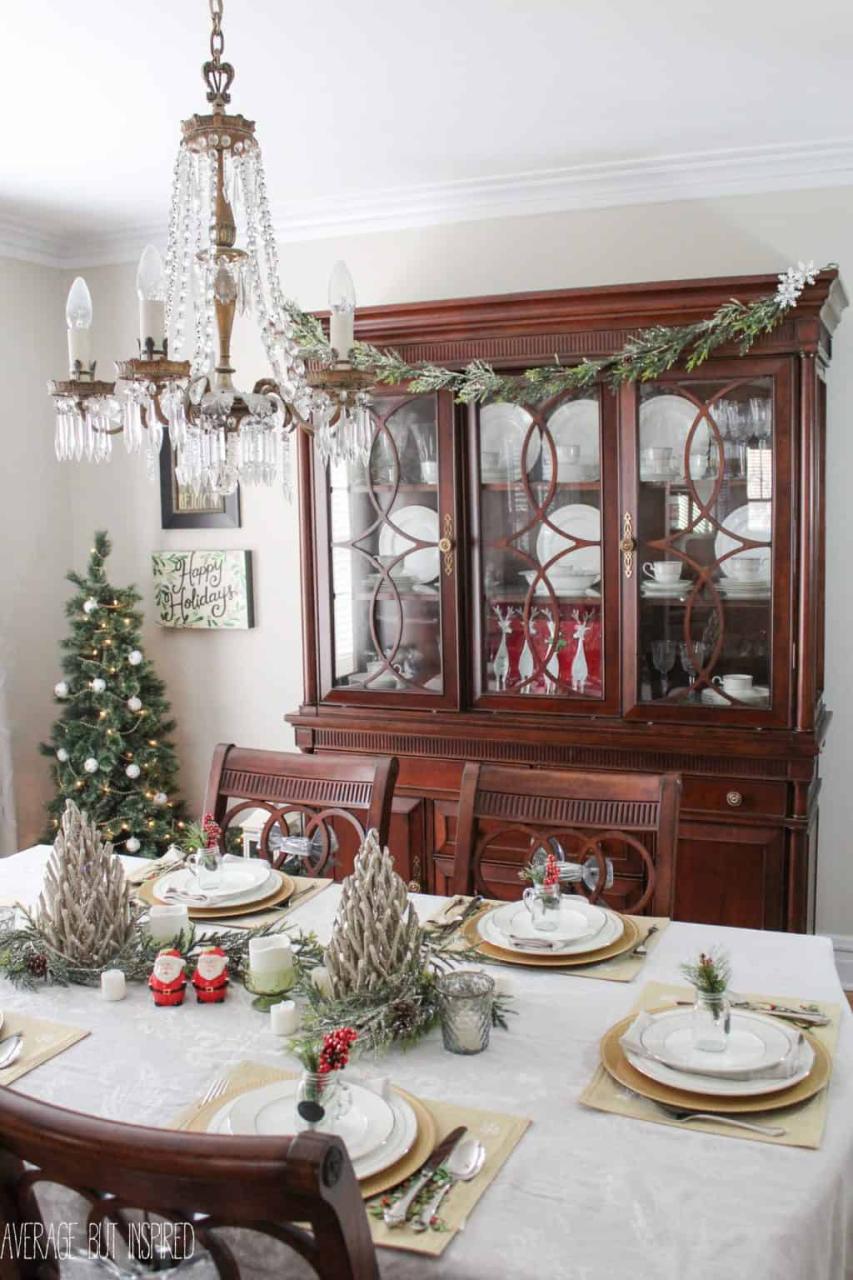 christmas decor dining room 5 Tips for Decorating the Dining Room for Christmas